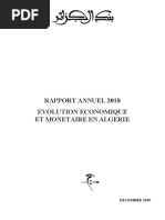 Rapport Annuel de La Banque d'Algérie 2018