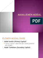 Manajemen Modal Lembaga Keuangan