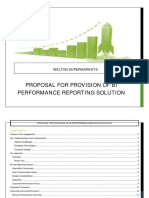 Proposal For Provision of Bi Performance Reporting Solution: Walton Supermarkets