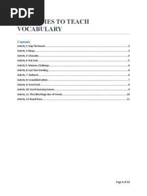 Activity Bank_vocabulary