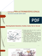 Automotive Steering Geometry