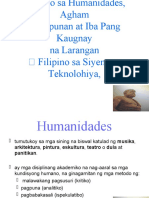 Filipino Sa Humanidades, Agham at Siyensya, Teknolohiya