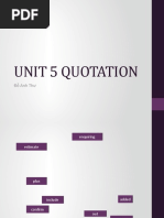 Unit 5 Quotation: Đ Anh Thư