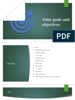 Aims Goals and Objectives