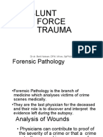 Blunt Force Trauma: Forensic Pathology