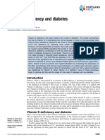 Vitamin D Deficiency and Diabetes