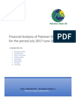 Financial Analysis of Pakistan State Oil For The Period July 2017-June 2020