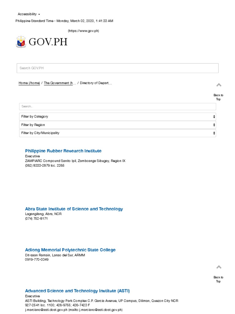 BUREAUS AND OFFICES LIST visual data 6