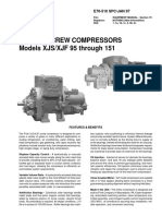 Rotary Screw Compressors Models XJS/XJF 95 Through 151: E70-510 SPC/JAN 97