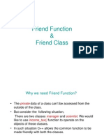 Friend Function & Friend Class Friend Class