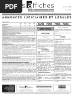 Petites Affiches - Annonces Légales - 2015-04-23