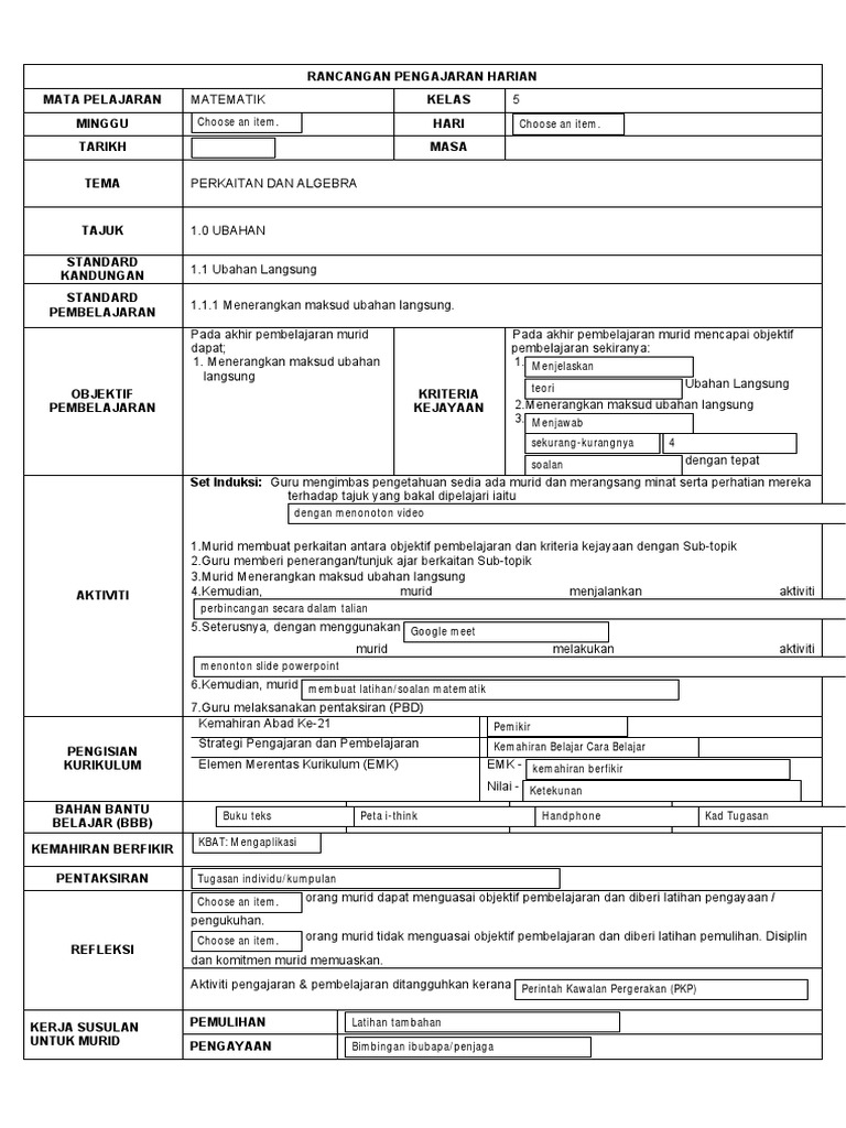 Rph Matematik Kssm Tingkatan 5 Pdf