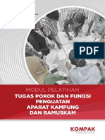 Modul Pelatihan - Tugas Pokok Dan Fungsi Penguatan Aparat Kampung