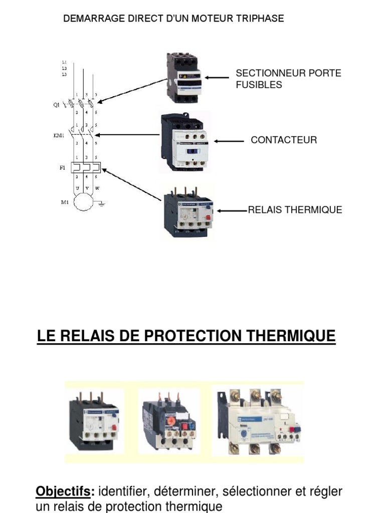 Demarrage Direct D'un Moteur Triphase | PDF | Énergie électrique ...