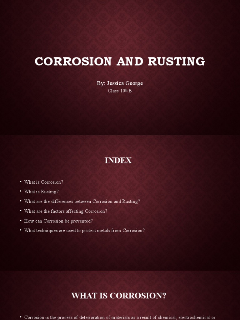 Understanding Corrosion and Rusting | PDF | Rust | Corrosion