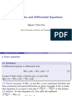 Infinite Series and Differential Equations: Nguyen Thieu Huy