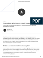 Angular Material - Criando Aplicativo