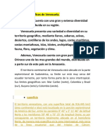 Espacios Geográficos de Venezuela Resumen