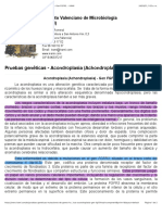 Pruebas Genéticas - Acondroplasia (Achondroplasia) - Gen FGFR3. - IVAMI