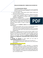 Error, Deber de Revelar Información y Derecho de Contratos.