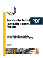 Guidelines for Pediatric Interfacility Transport