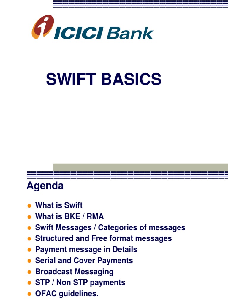 Understanding SWIFT Messaging Basics | PDF | Office Of Foreign Assets ...