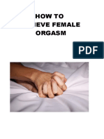 How To Achieve Female Orgasm.