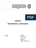 Informe Sentimientos y Emociones