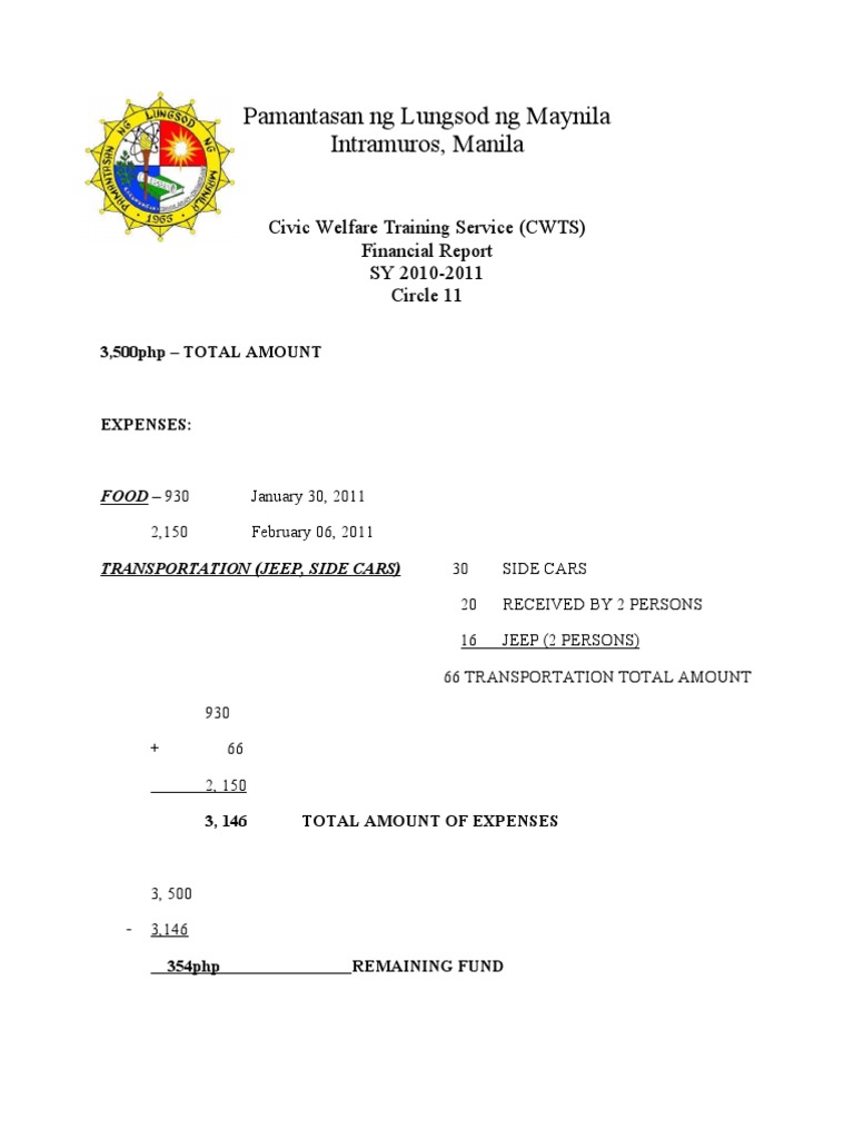 Financial Report | PDF