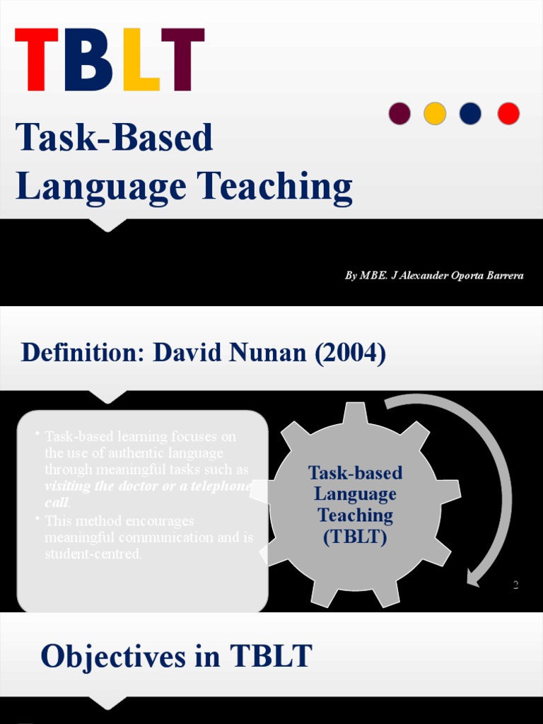 Task Based Language Teaching Tblt Download Free Pdf Applied