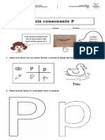 Guía Consonante P IMPRIMIR