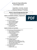00 Nivel 3 - Excel Programación VBA