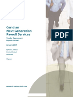 Ceridian Next Generation Payroll Services: Vendor Assessment Report Abstract January 2019