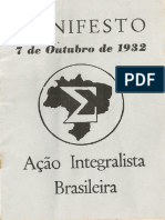 Plinio Salgado - Manifesto Outubro de 1932