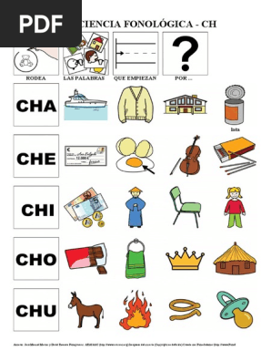 05 Conciencia Fonologica Cha Che Chi Cho Chu Pdf