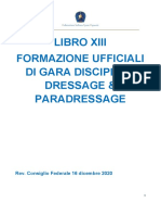 Libro XIII Formazione Giudici Di Dressage Paradressage App - CF 16 Giu. 2020 Rev. CF 16 Dic. 2020