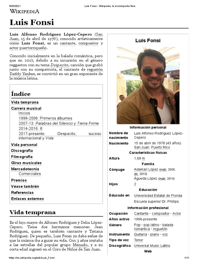 Luis Fonsi | PDF | Entretenimiento (general) | Premio de entretenimiento, image size:768x1024