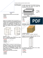 Calcular volume de objetos geométricos