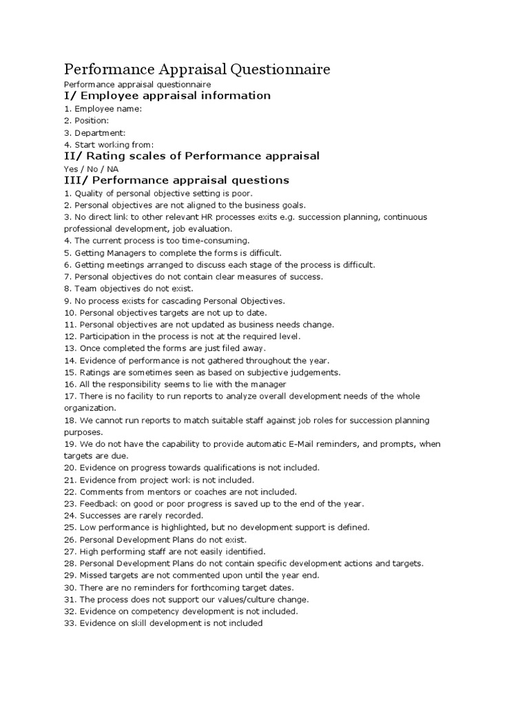 Performance Appraisal Challenges Analysis | PDF | Career & Growth