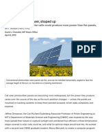 Slideshow - Solar Power, Shaped Up - MIT News - Massachusetts Institute of Technology