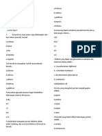 Soal Anatomi Pencernaan