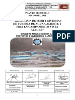 Plan de Seguridad - Refaccion de SSHH y Sistemas de Tuberia de Agua Caliente y Fria en Campamento Vista Alegre