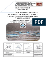 Plan de Seguridad - Refaccion de SSHH y Sistemas de Tuberia de Agua Caliente y Fria en Campamento Esperanza y Vista Alegre