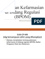 Pekerjaan Kefarmasian Di Bidang Regulasi - BPOM