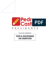 Plan de Perú Libre para los 100 primeros días