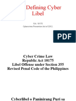 Law Defining Cyber Libel