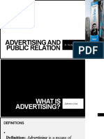 Advertising and Public Relation