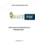 Psicologia da Educação e da Aprendizagem: Teorias e Processos