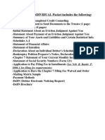 CHAPTER 7 INDIVIDUAL Packet Includes The Following:: 1006-1 For Filing Fee Requirements)