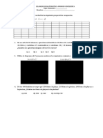 Examen de Matemática Primer Cincuenta Semestre 1 y 2